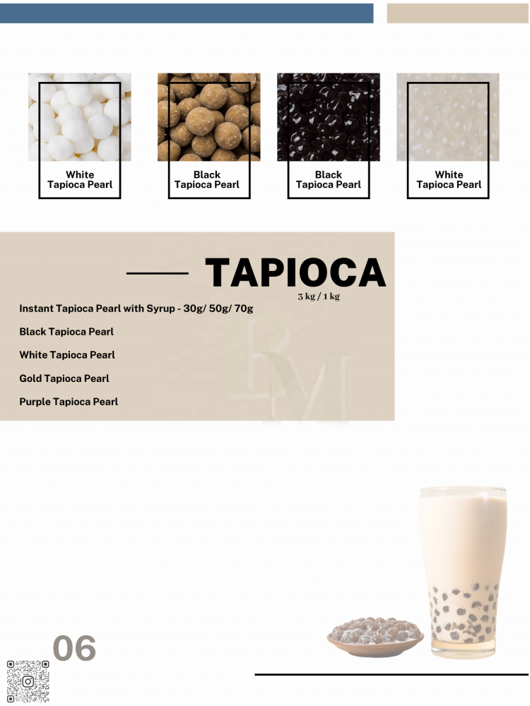 Bosmos_ Green Apple Tapioca Pearls 3kg- Best Bubble Tea Supplier in Taiwan, Tapioca boba