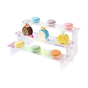 Custom Rainbow  Acrylic Macaron Display Tray,  Stand Cookie Stand For Wedding Banquet Decor Cookies Cake Display Holder