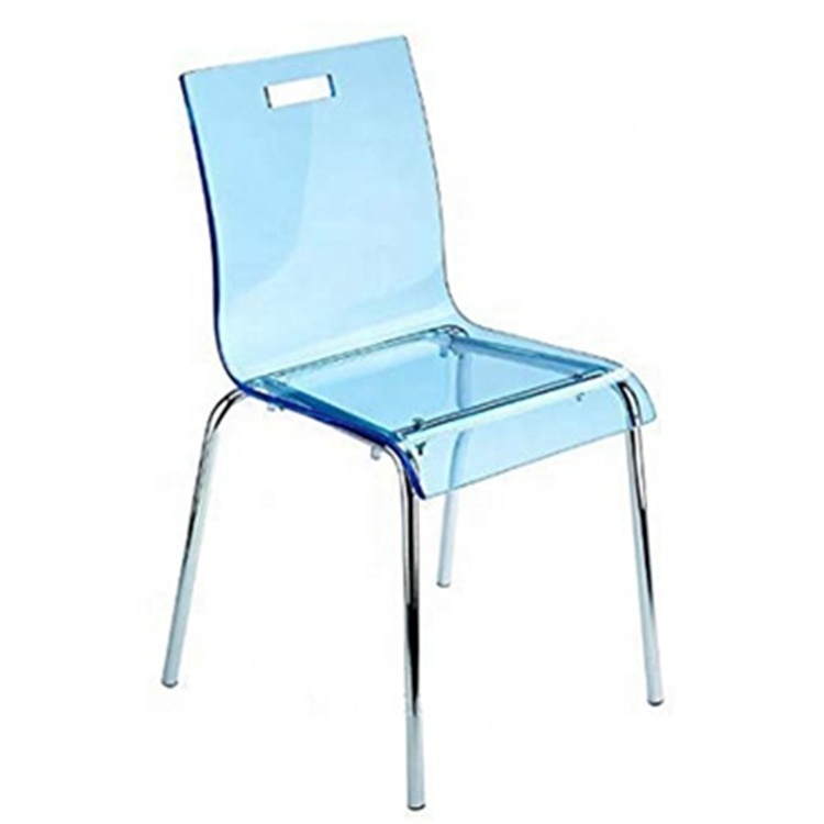 High Quality Restaurant Dining Chair, Transparent Acrylic Plastic Chair for Sale Customized Color