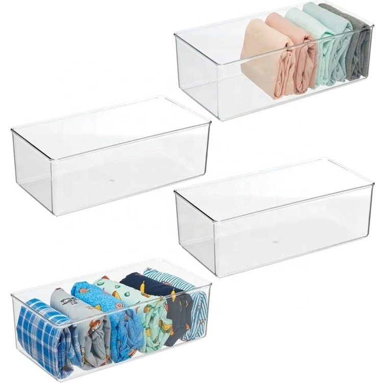 New Design Long Plastic Drawer Organizer Box Storage Organizer Container for Closets/ Bedrooms