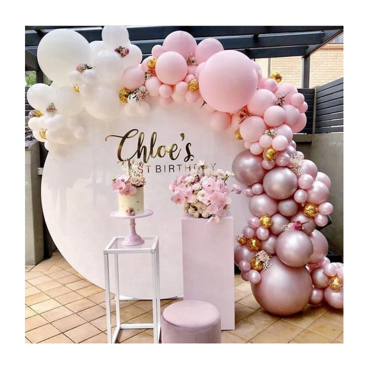 Birthday Party  Wedding Supplies Custom Round Circle Acrylic Backdrop Wedding Decoration Wall Decoration for Wedding