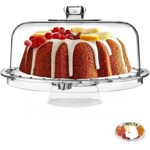 Easy-to-clean Rugged Acrylic Cake Rack Acrylic with Domed Cake Display Rack Dessert Display Rack for Family Party