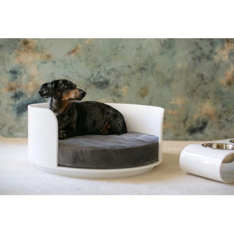 Factory Wholesale Eco-Friend Acrylic White Clear Pet Bed Pet Sofa Bed