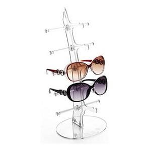 Modern Acrylic Eyewear Display Rack Eyeglasses Sunglasses Storage Display Stand Holder For 5&6 Glasses