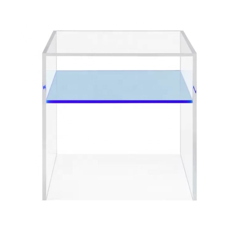 Versatile Elegant and Multi-color Acrylic Accent Table Bedside Table with Clear Acrylic Frame Suitable for Bedroom