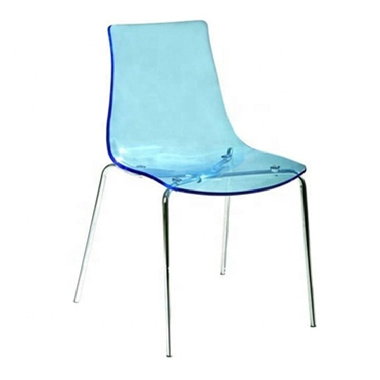 High Quality Restaurant Dining Chair, Transparent Acrylic Plastic Chair for Sale Customized Color