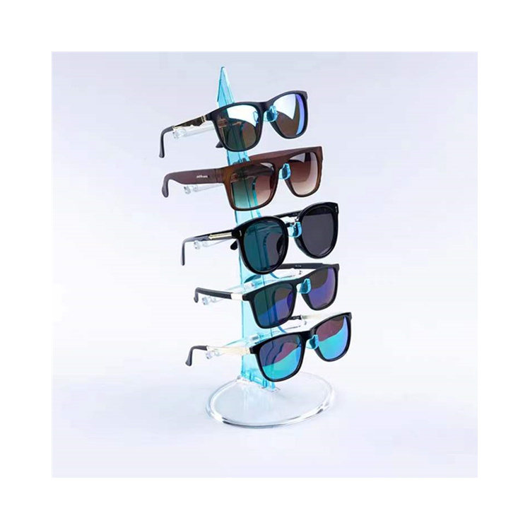 Modern Acrylic Eyewear Display Rack Eyeglasses Sunglasses Storage Display Stand Holder For 5&6 Glasses