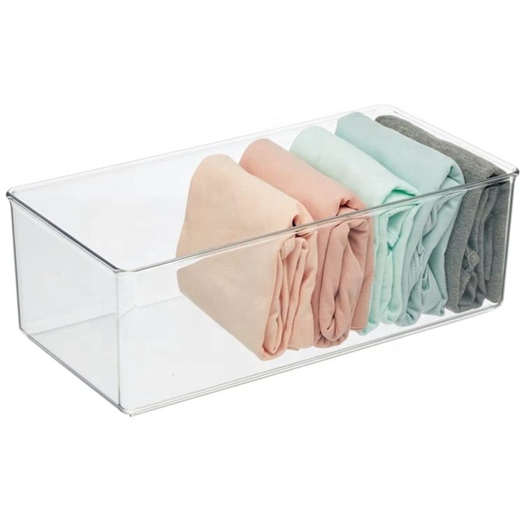 New Design Long Plastic Drawer Organizer Box Storage Organizer Container for Closets/ Bedrooms