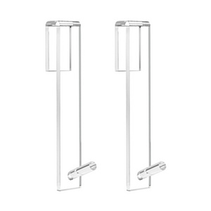 High Quality Extended Shower Door Hooks Acrylic Over Door Hooks For Bathroom Frame