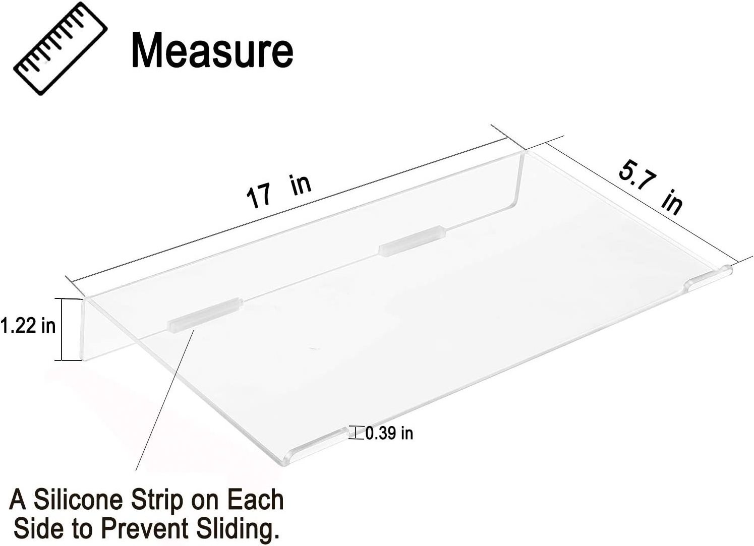 Clear Acrylic Pc Keyboard Holder Stand Tilted Computer Keyboard Stand, Keyboard Riser For Ergonomic Easy Typing, Keyboard Stand