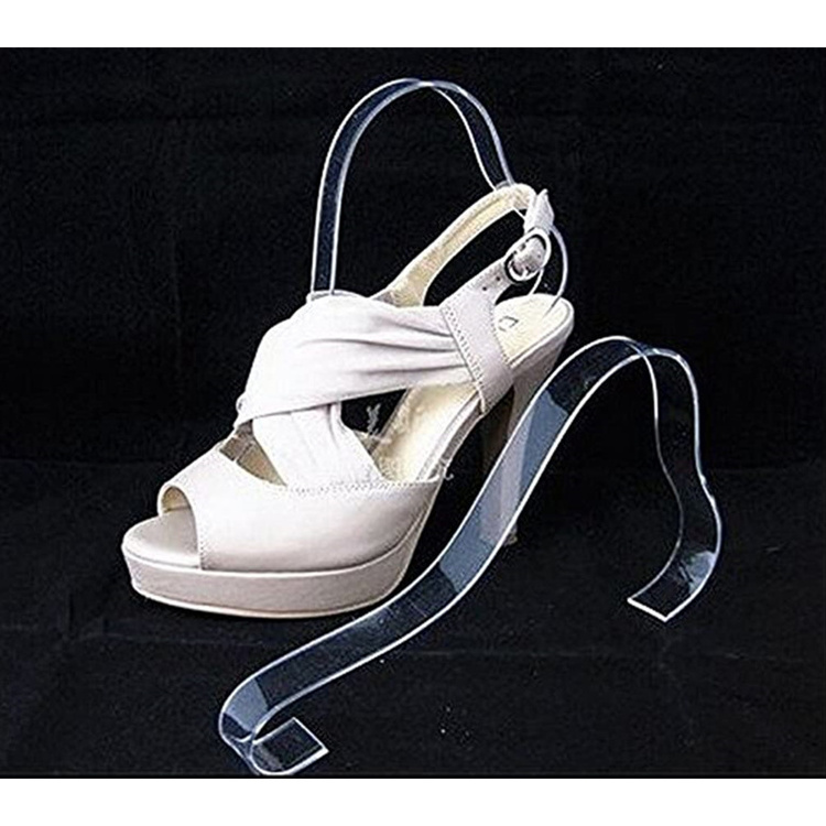 Acrylic Shoe Retail Shop Display Stand of Shoe Supports Shaper Forms Inserts of  Acrylic Desktop Shoes Holder