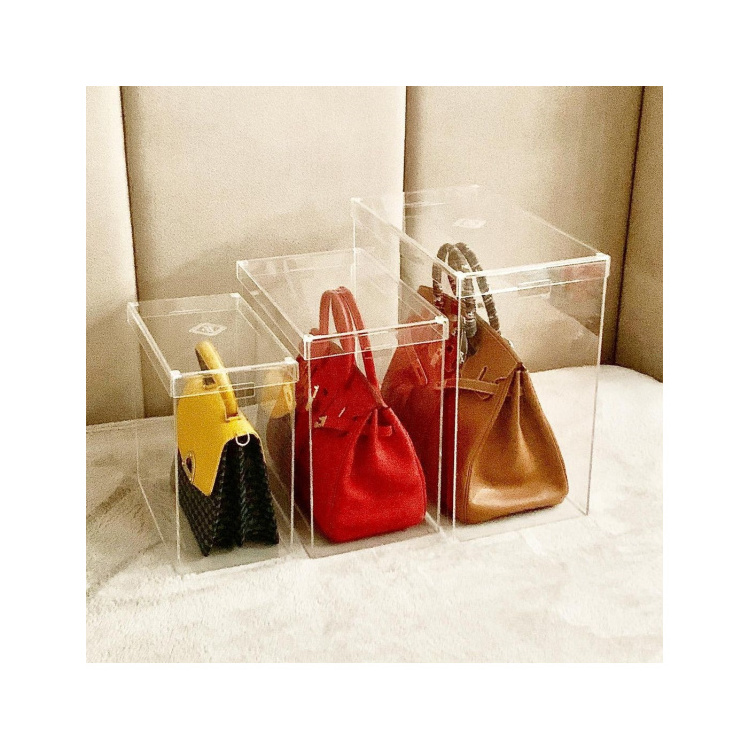 Transparent Modern Best Selling Wholesales Clear Acrylic Bag Display  For Bag Storage Display Holder Box Case Stand