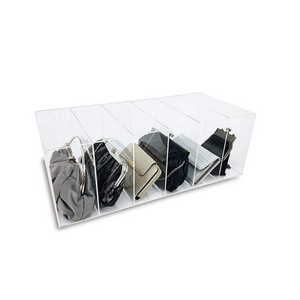 Modern Clear Hot Sales Custom Acrylic Riser Display Plexi Bag Display  Bags Display Acrylic Transparent Stand Case Holder