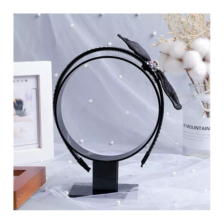 Luxury Acrylic Simple Headband Showing Stand Jewelry Stand Display Set Headband Holder Hairband Display