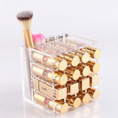 Lipstick Box Display Stand Sundry Storage Box Acrylic Makeup brush Organizer Lip Gloss Holder