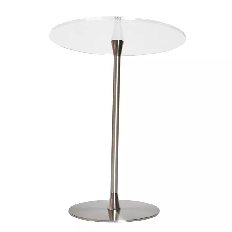 Simple and Modern Style Acrylic Side Table with a Metal Base for Living Room Clear Acrylic Table Coffee Table