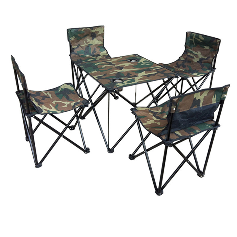 Camping Durable 600D Watwomen Girlford Folding Table and Chairs Set Outdoor Camping Chair Metal Modern Portable Kitchen