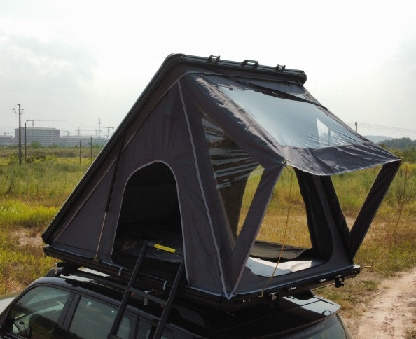 High Quality Custom Hard Shell Roof Top Tent Camper For Car Roof Top Tent suv aluminium triangle hard shell roof top tent