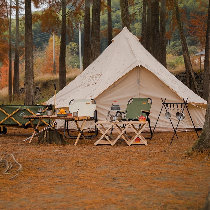 Custom Glamping Tent Wall Yurt Camping Outdoor Cotton Family Camping Tent 10 Person Tent