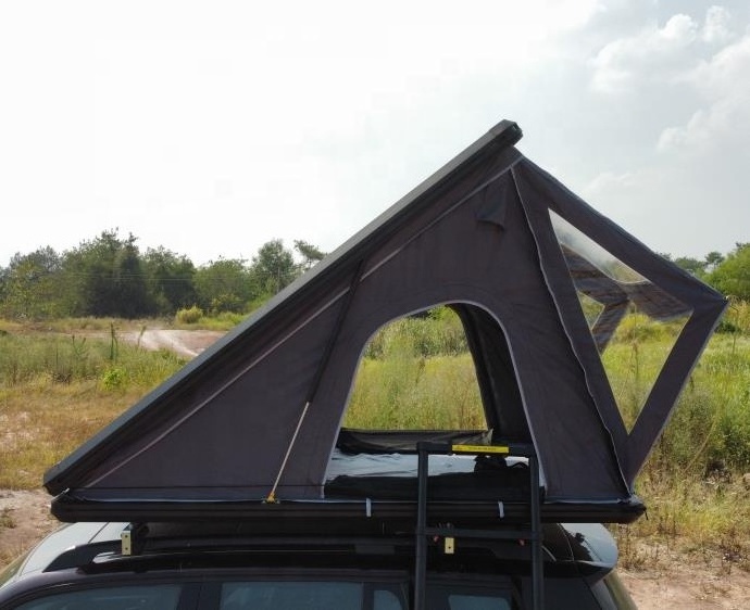 High Quality Custom Hard Shell Roof Top Tent Camper For Car Roof Top Tent suv aluminium triangle hard shell roof top tent