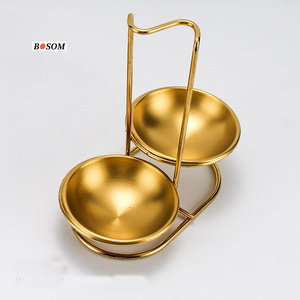 Stainless Steel Rack Stainless Steel Spoon Rest, Spoon Strainer Holder with with metal or Ceramic Tray