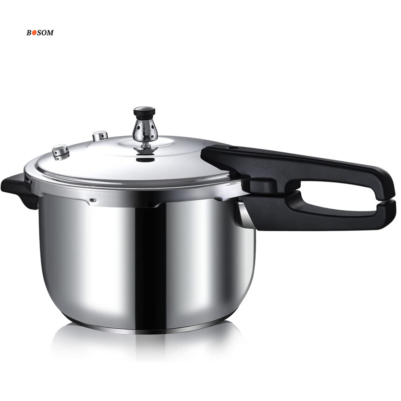 kitchen commercial thickened  5 liter gas pressure cooker handle 304 stainless steel  soup meats cookers pressure gas pot