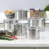 High quality cookware sets kitchen stainless steel pots and pans cooking