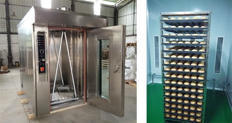 32 Trays rotary bread rack oven / Bakery equipment / Rotating baking oven stainless steel gas oven electric rotary oven bread