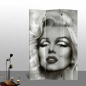 Marilyn Monroe Herben removable folding porch double-sided canvas modern folding screen