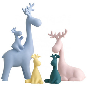 European creative home house decorations  accessories animal elk shape ceramic decoration