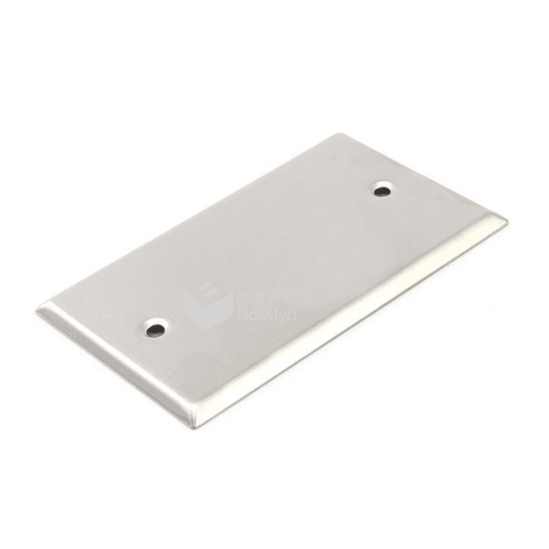 1 Gang Stainless steel Blank Wallplate For Outlet Cover Plate, Receptacle Cover, Wall Outlet Cover