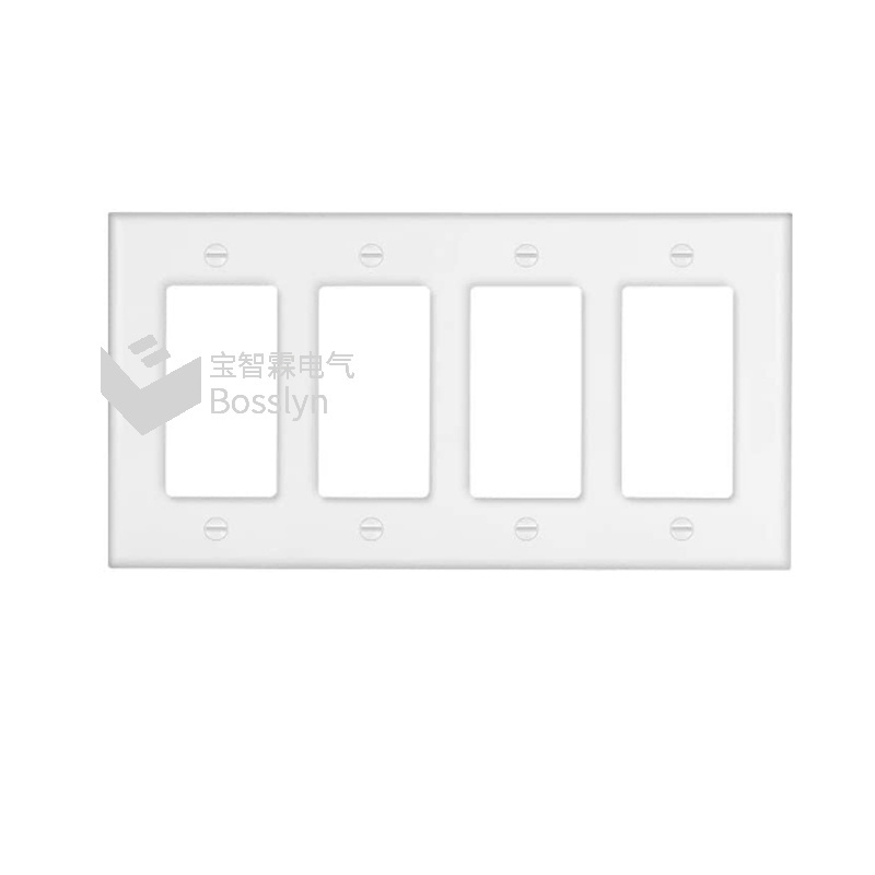 American standard 4 gang  wall plate plastic wall switch socket panel four-position double socket cover