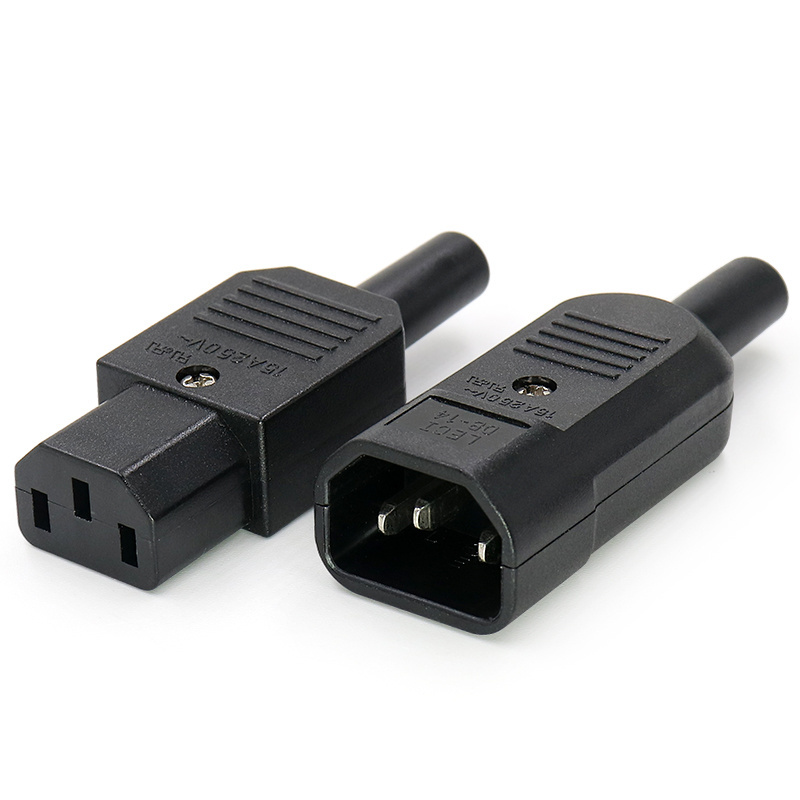 JEC Taiwan Re-wirable IEC C13 C14 AC Power Plugs assembly plug adapter adaptor socket