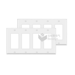 American standard 4 gang  wall plate plastic wall switch socket panel four-position double socket cover