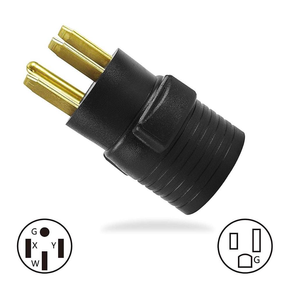 XUANHUA NEMA 14-50P to 6-50R Welder Adapter (50A 250V Range/RV/Generator) ,Plug adaptor