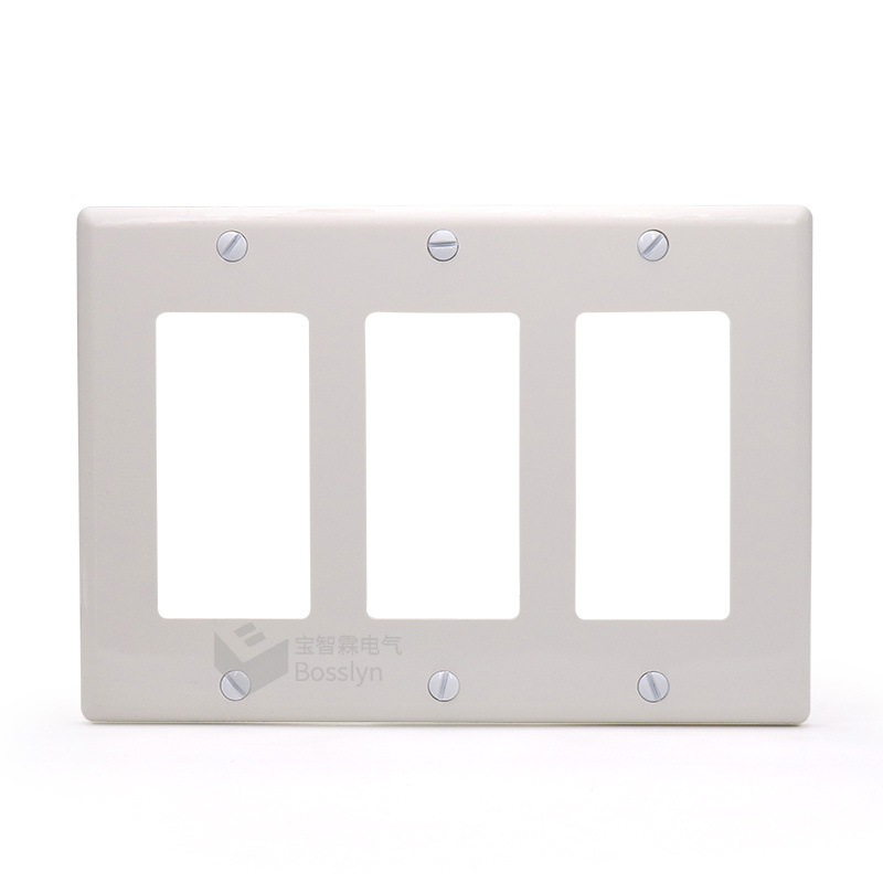 Duplex Wall Plates Kit Home Electrical Outlet Cover, 1-Gang Standard Size,  Dual Port Replacement Receptacle Faceplates Covers