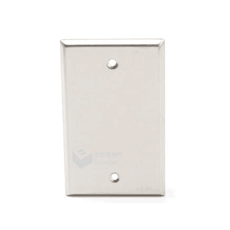 1 Gang Stainless steel Blank Wallplate For Outlet Cover Plate, Receptacle Cover, Wall Outlet Cover