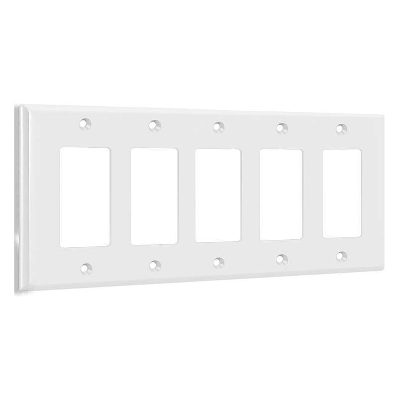 5 Gang Light Switch or Receptacle Outlet Wall Plate