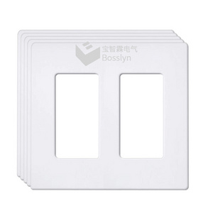 Screwless Decorator Wall Plates Child Safe Outlet Covers