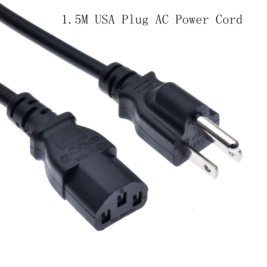 US standard to C13 power cord American standard AC three core plug water heater power cord