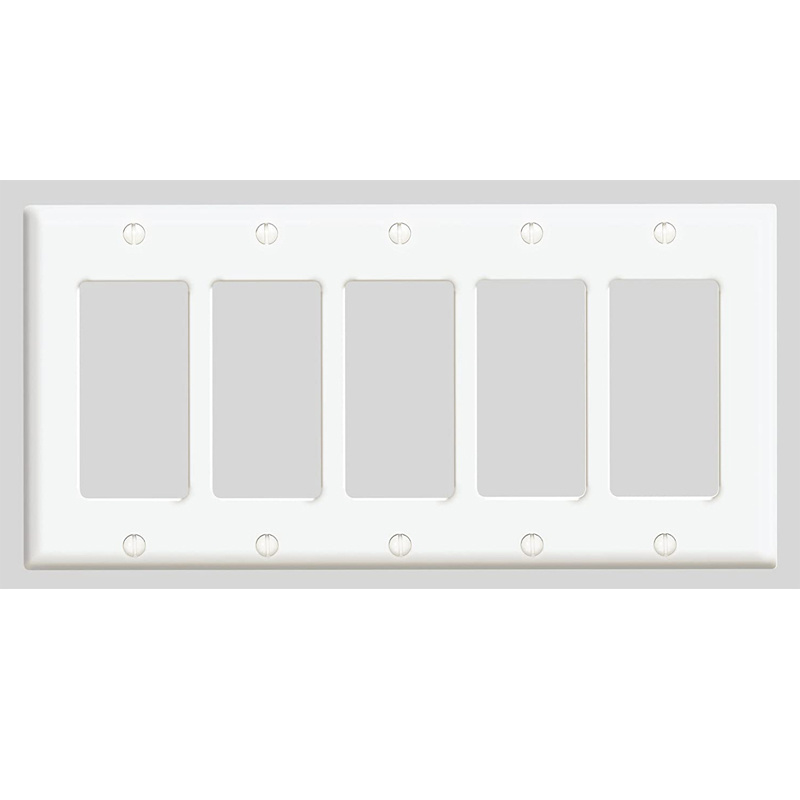 5 Gang Light Switch or Receptacle Outlet Wall Plate