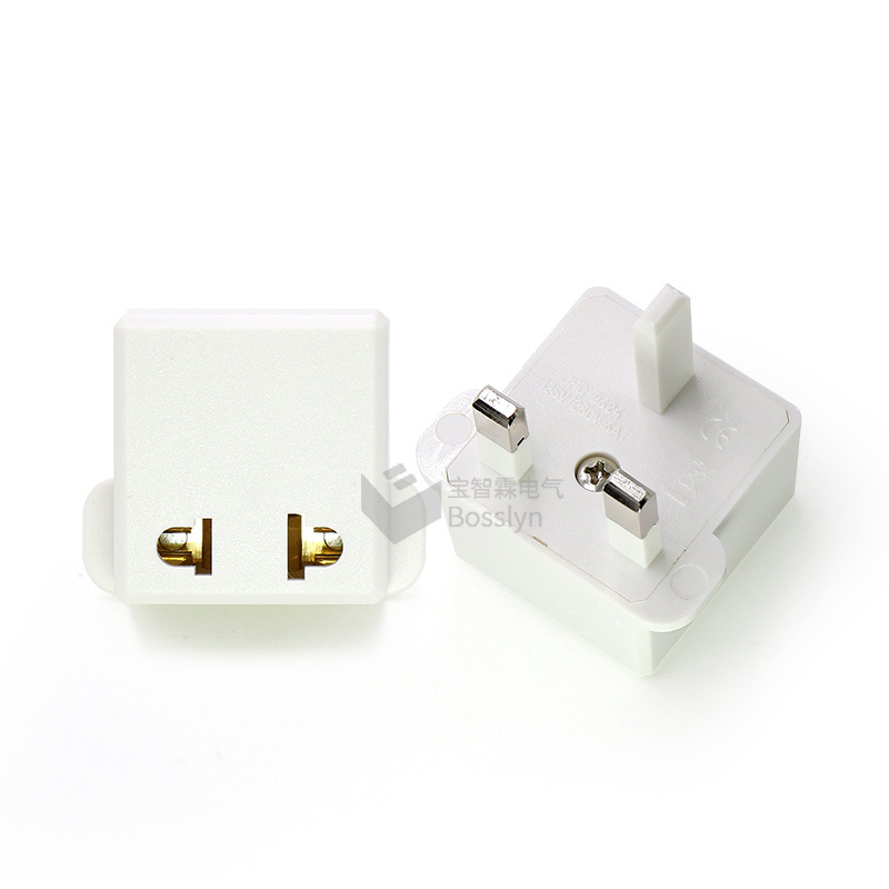 EU Europe US USA 2 Pin To UK 3 Pin Adaptor Plug Adapter for Malaysi a/ Singapore/Dubai /Hongkong