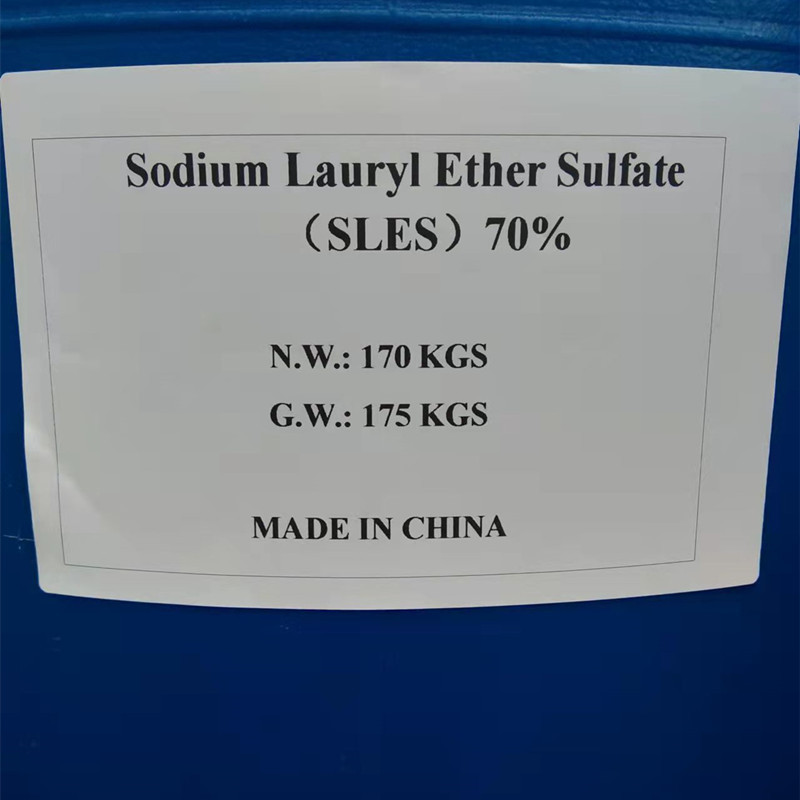 Sodium Alkyl (C12-C14) ether sulfate  N70  SLES 28% 70%/ AES  CAS No 68585-34-2  for Hair Care Chemicals &  Oral Care Chemicals