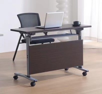 Simple modern long training table with wheels movable splicing activity desk reading computer foldable conference table