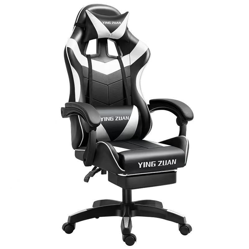 Affordable Office Gamer Racing Gaming Chair with Optional Footrest and Massage Ergonomic Design for Comfort and Support