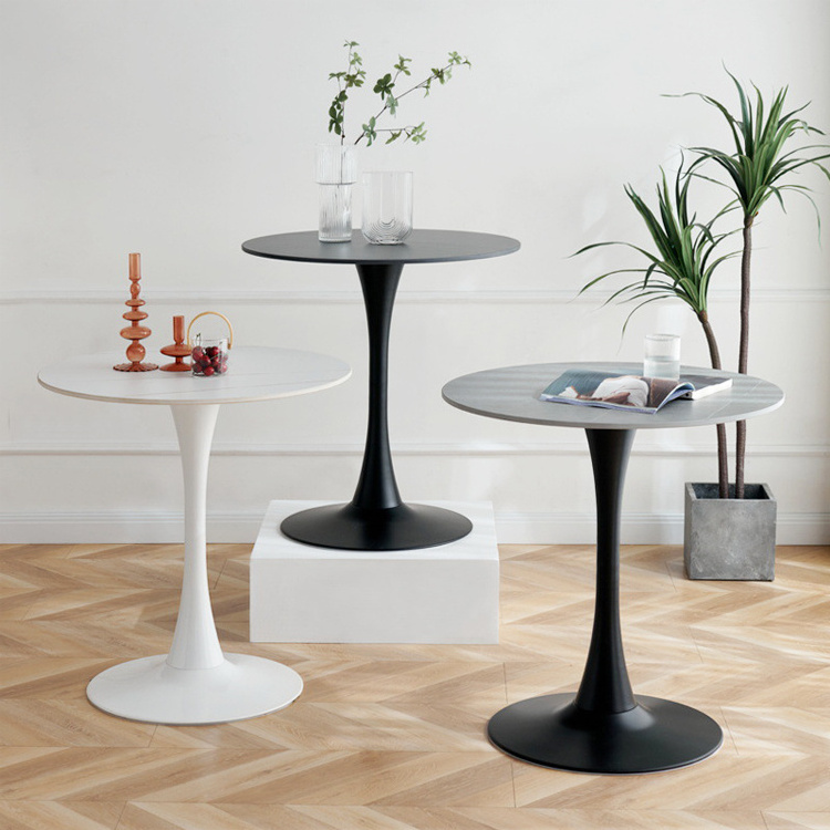 Night Club Pub Bar Table Black Round High Metal Wooden  Top Cocktail Table with Leg and Base