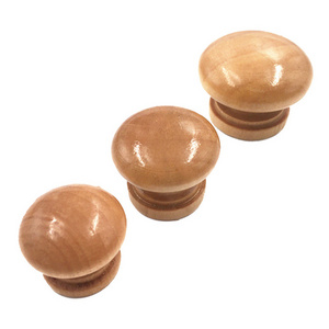 Wooden Knob Drawer Pulls Cabinet Wardrobe Handle Round Knobs Kitchen Furniture Hardware Wholesale Lot Small Large