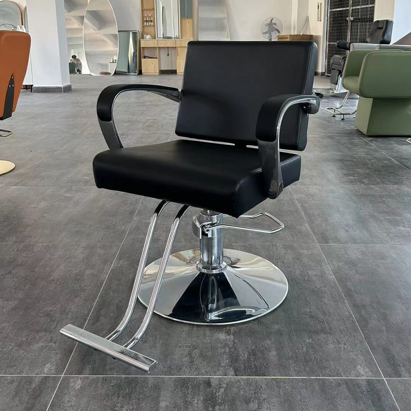 Modern black hair salon furniture barber chair synthetic leather barbershop hair spa barber chair