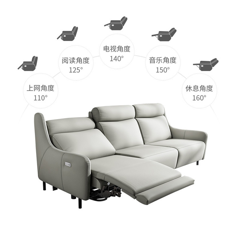 Modern living room small family Technology cloth multifunctional combination sofa