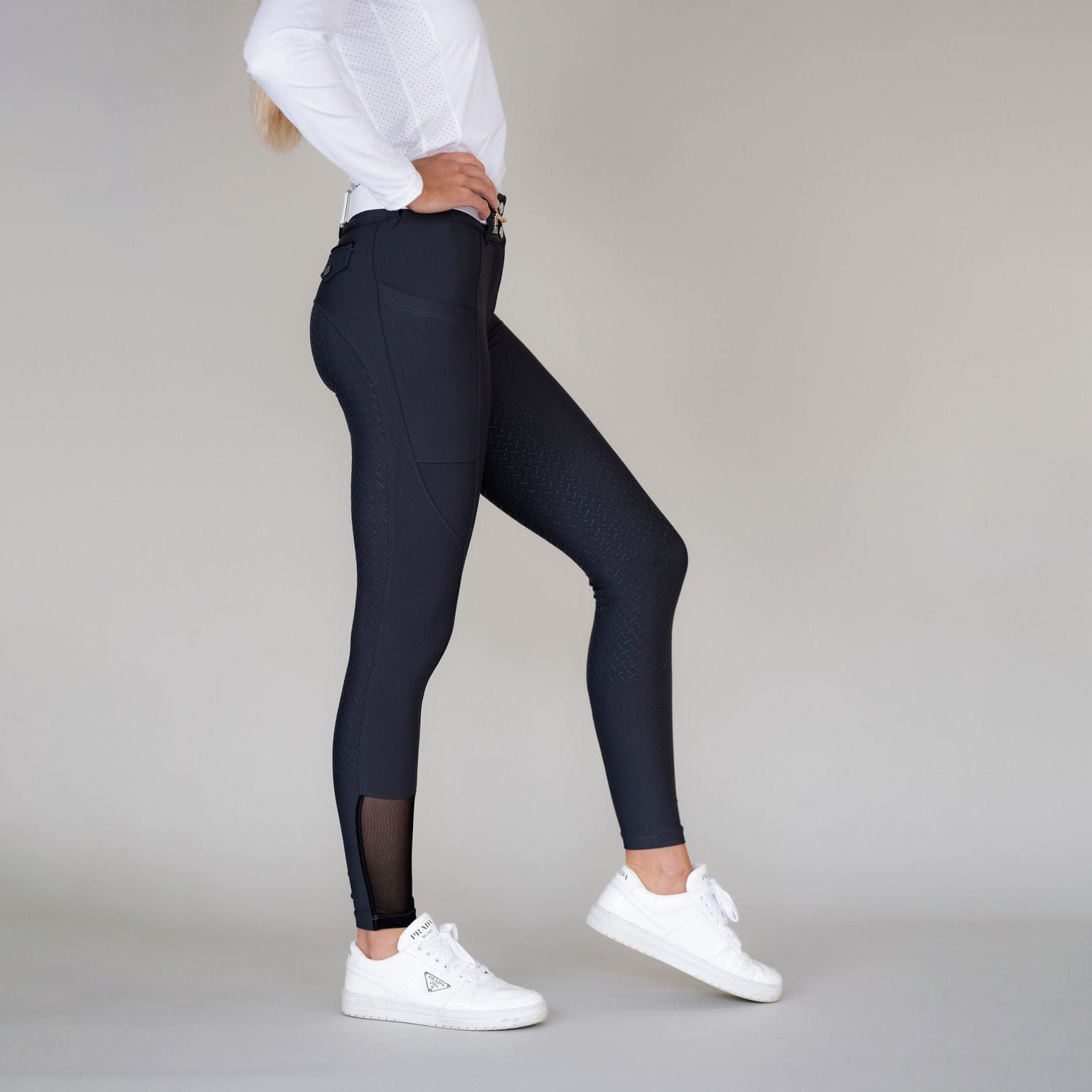 Manufacturer Stretchable Horse Riding Squat Proof Leggings Silicone Breeches Full Seat Breeches Equestrian